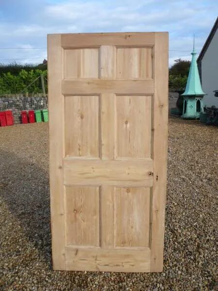 Reclaimed Georgian 6 Panel Pine Door - 3661