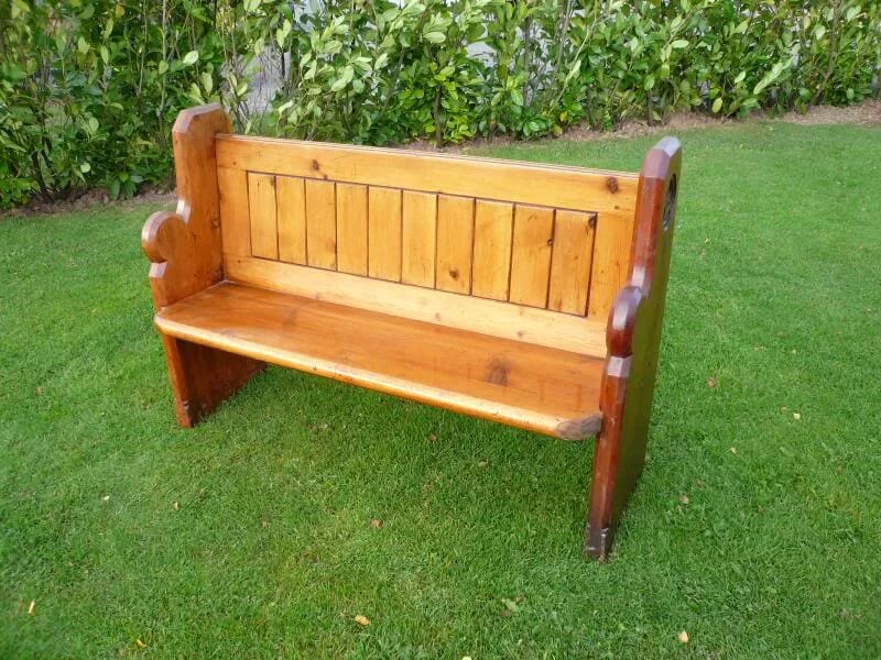 Original Pine Church Pew 53" Long - 3541