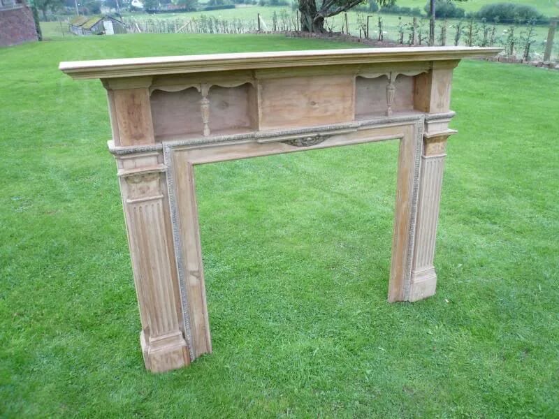 Original Victorian Pine And Gesso Fire Surround - 2216