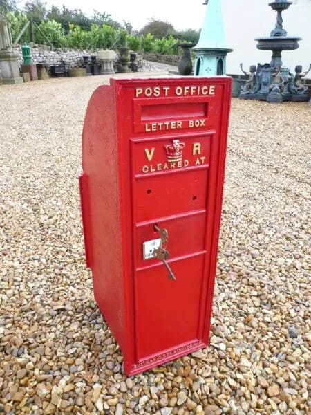 Second Standard Victorian VR Wall Mounted Letter Box Circa 1860 - 2428