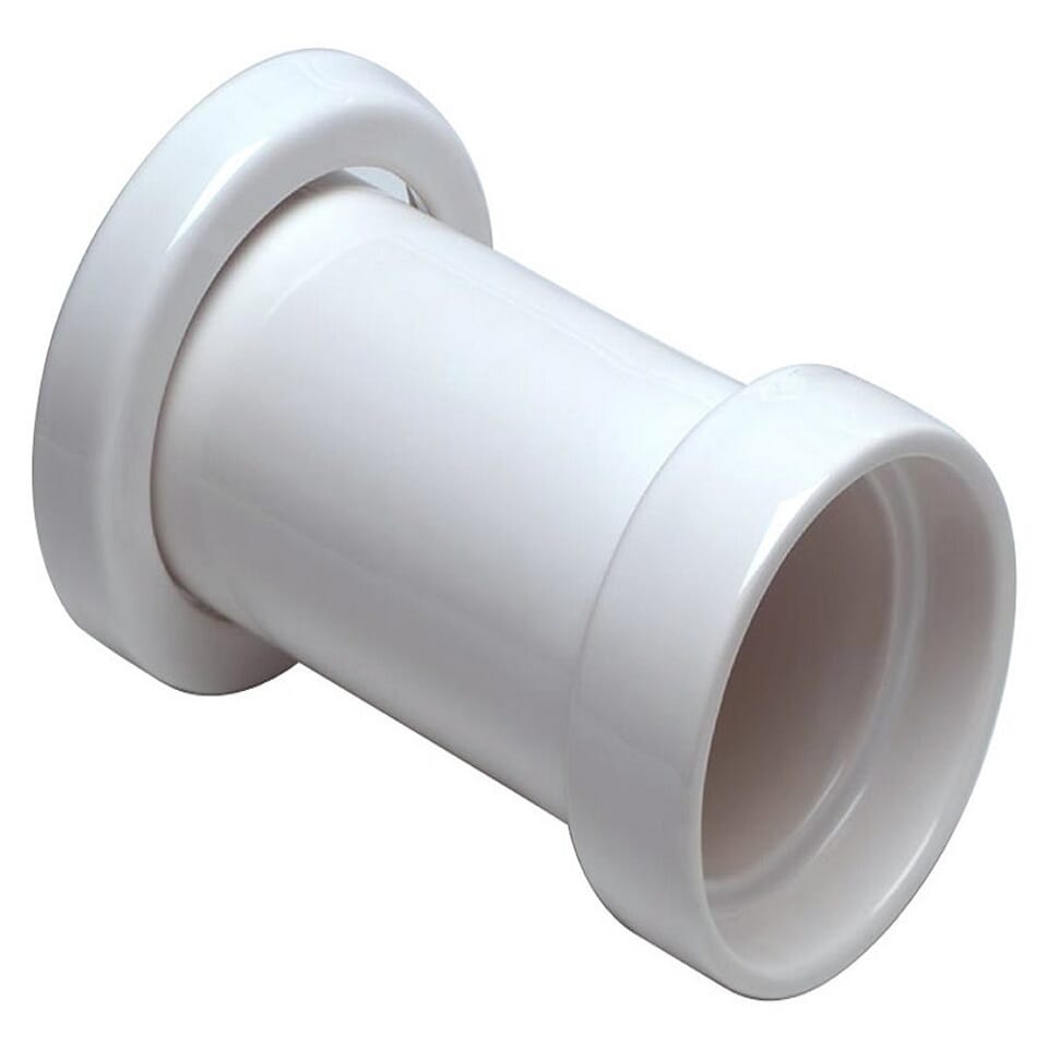 Thomas Crapper Straight WC Connector  - TC101526WH
