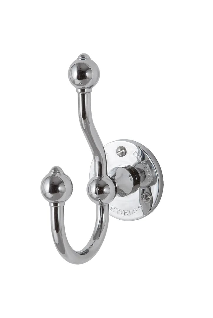 Thomas Crapper Classical Double Bathroom Towel Hook - TCAC4-345CP