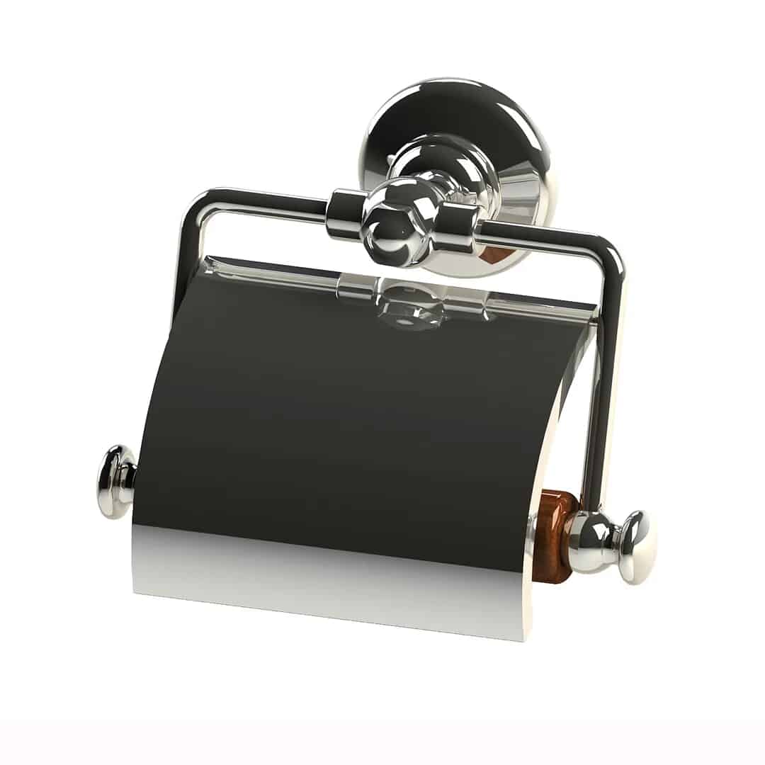 Thomas Crapper Elegant Toilet Roll Holder In Chrome