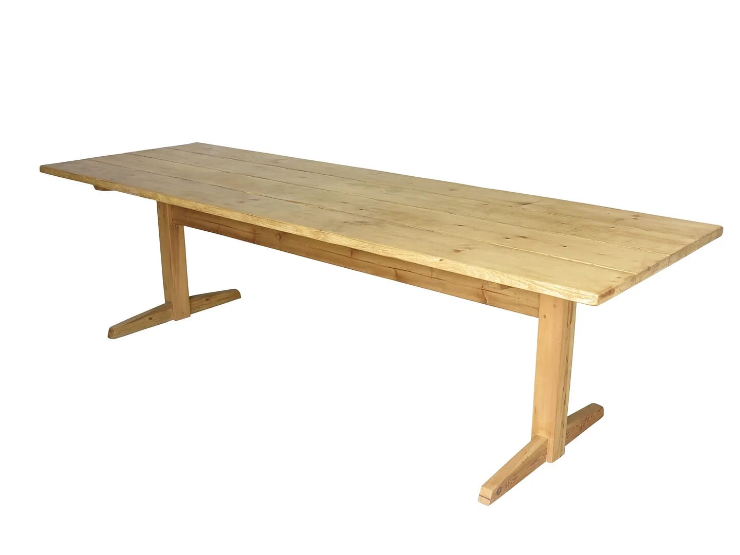 Handmade Plank Top Refectory Kitchen Table - D1551