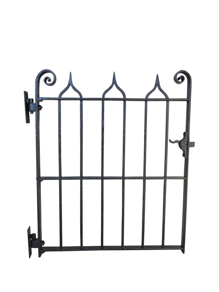 Antique Gothic Style Wrought Iron Pedestrian Gate - 8783