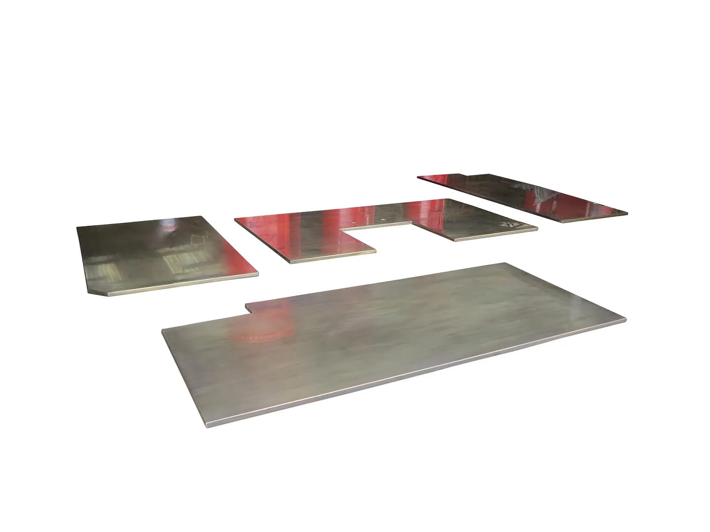 Handmade Natural Brass Kitchen Worktop Set - D1564