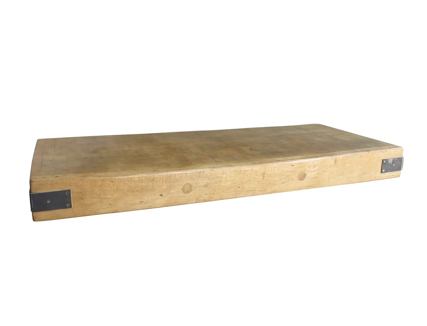 Original Large Antique Flat Butchers Chopping Block - 8884