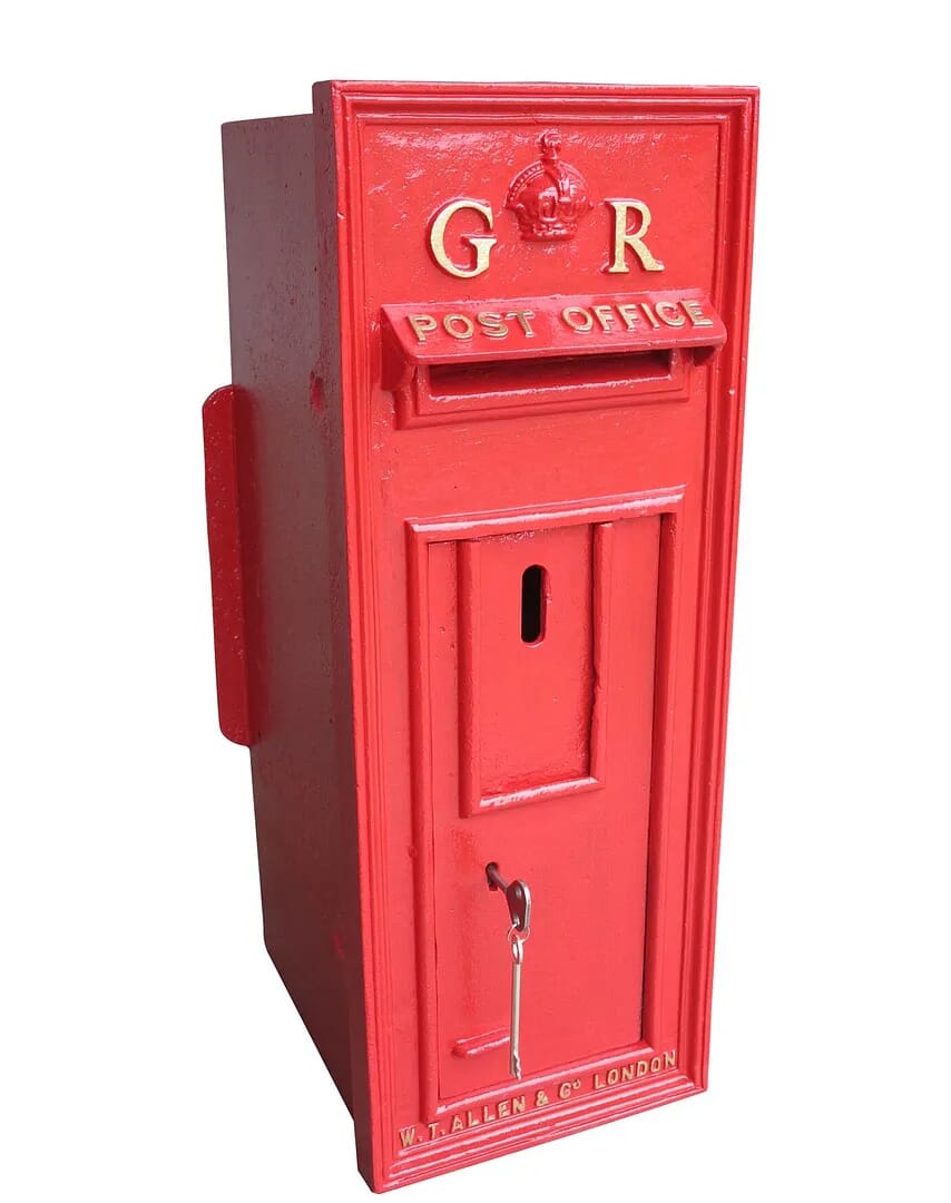Cast Iron Wall Mounted Original George 5th Post Box - 8805