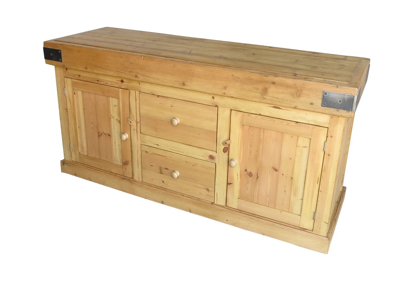 Bespoke Butchers Block Style Top With Drawers / Cupboard Unit - D1572