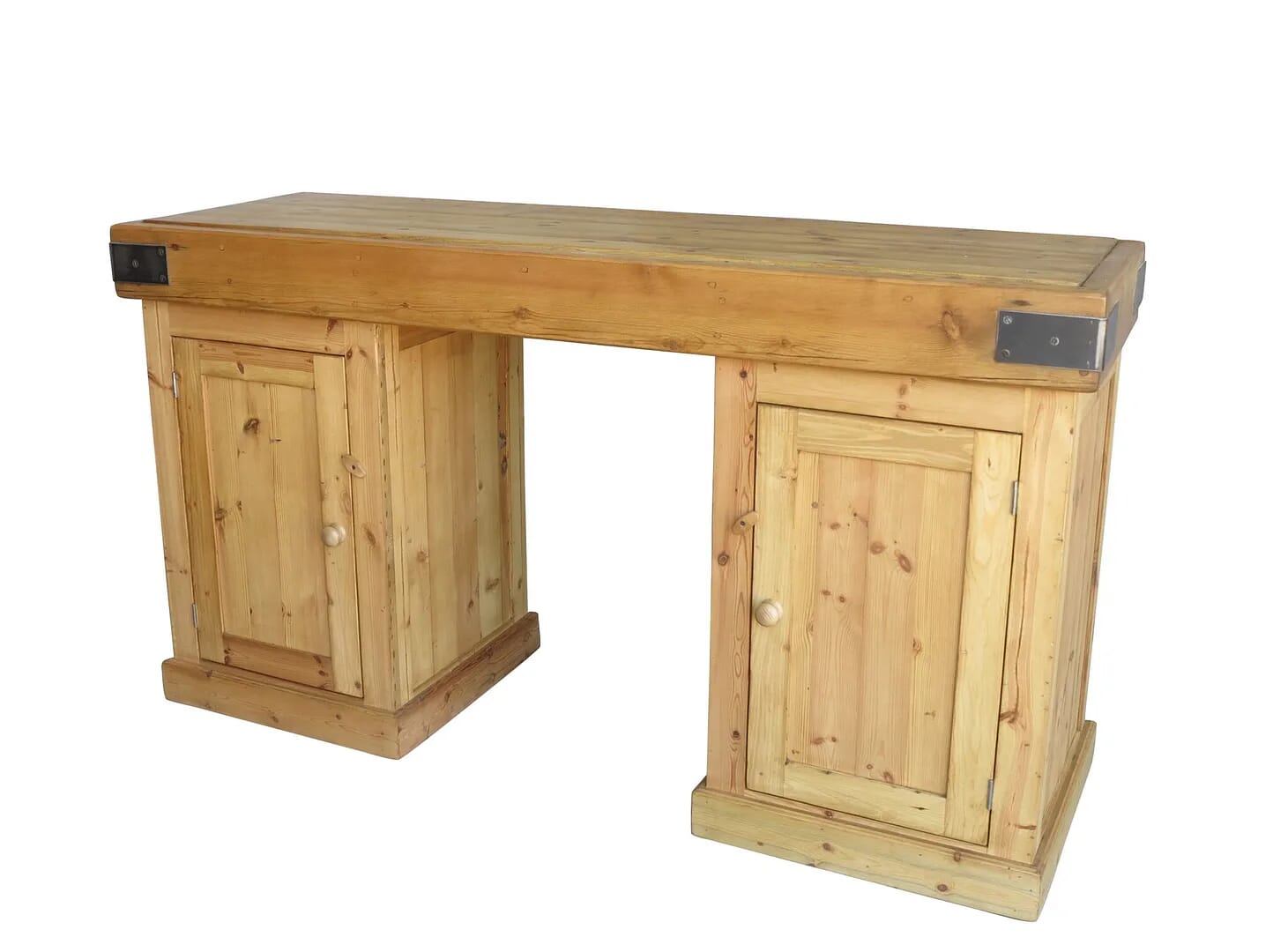 Bespoke Butchers Block Style Top With Cupboards Unit - D1574