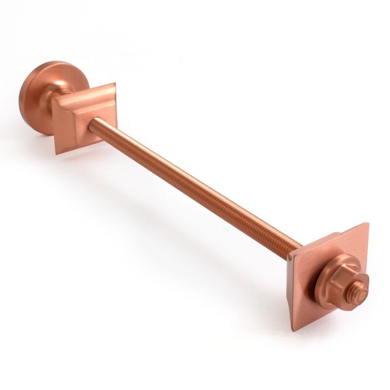 Luxury Brushed Copper Cast Iron Radiator Wall Stay - Wsluxbc