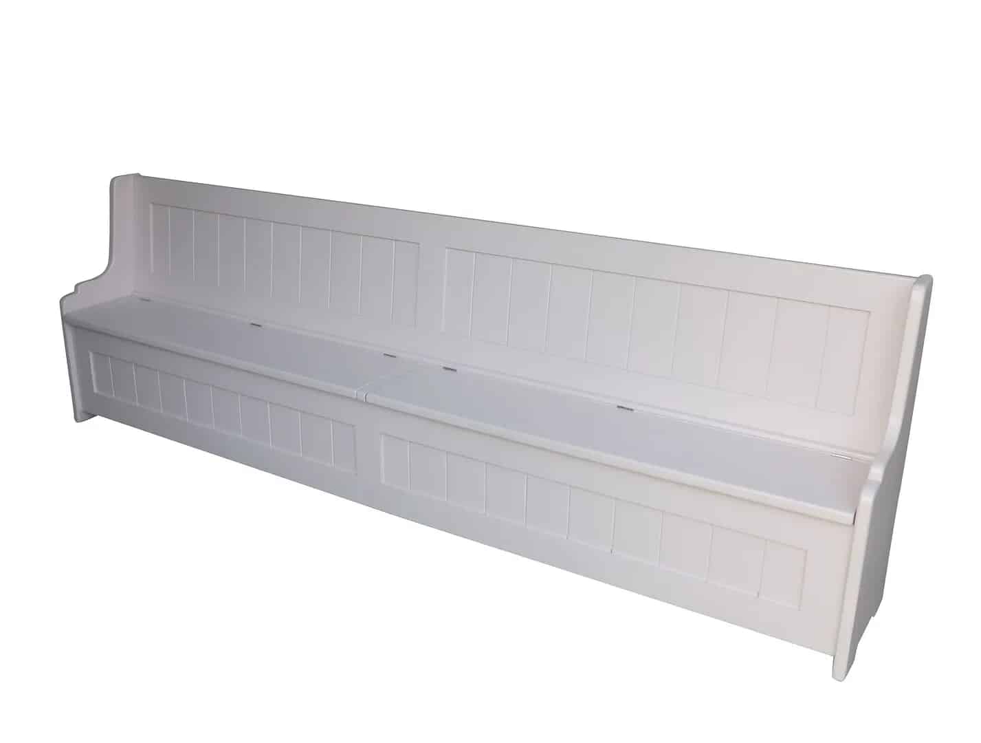 Handmade Large Pine Settle With Lift Up Seats for Storage