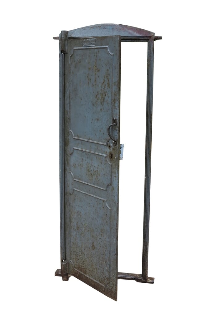 Substantial Iron Prison Door With Frame - 8546