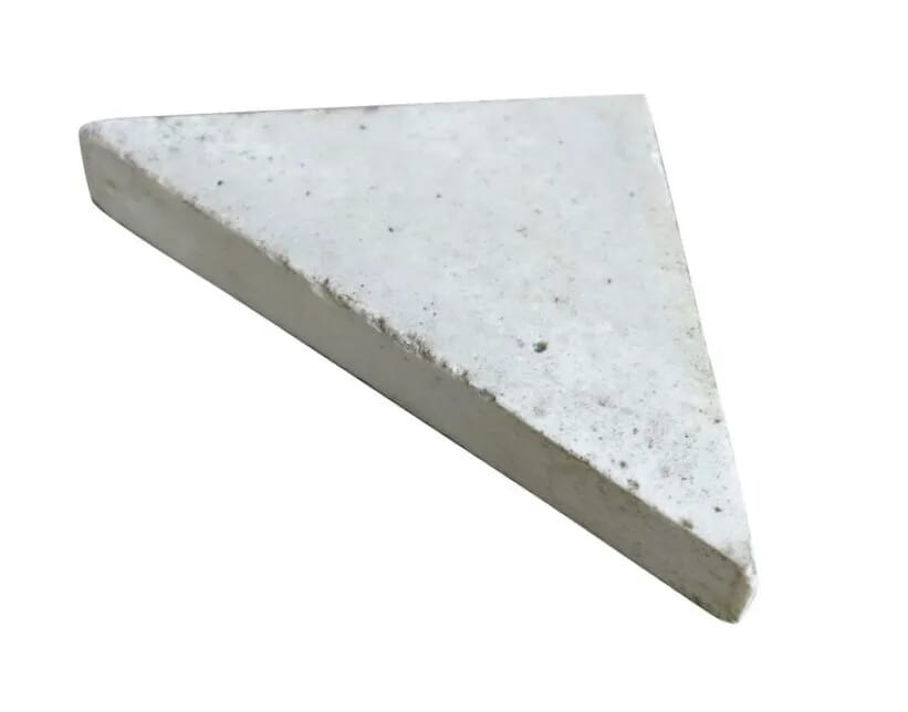 Reclaimed Encaustic Triangle Floor Tiles Light Cream - 8704a