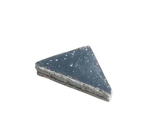 Vintage Reclaimed Encaustic Blue Triangle Floor Tiles - 8342g