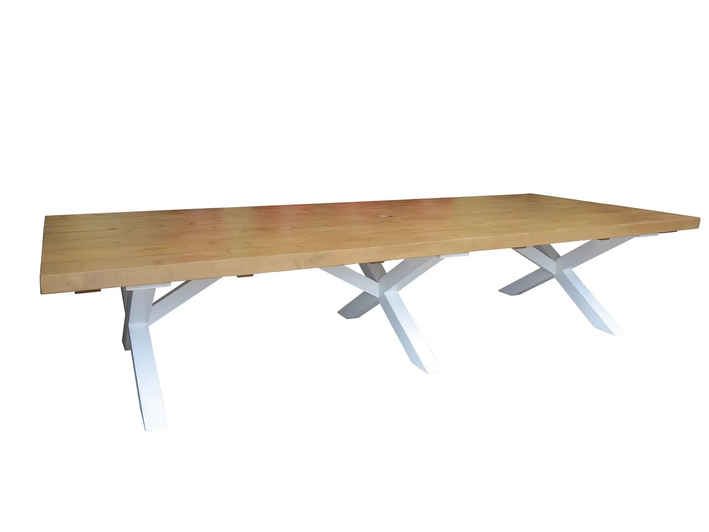 Bespoke Large Thick Top X Frame Style Table - D1587