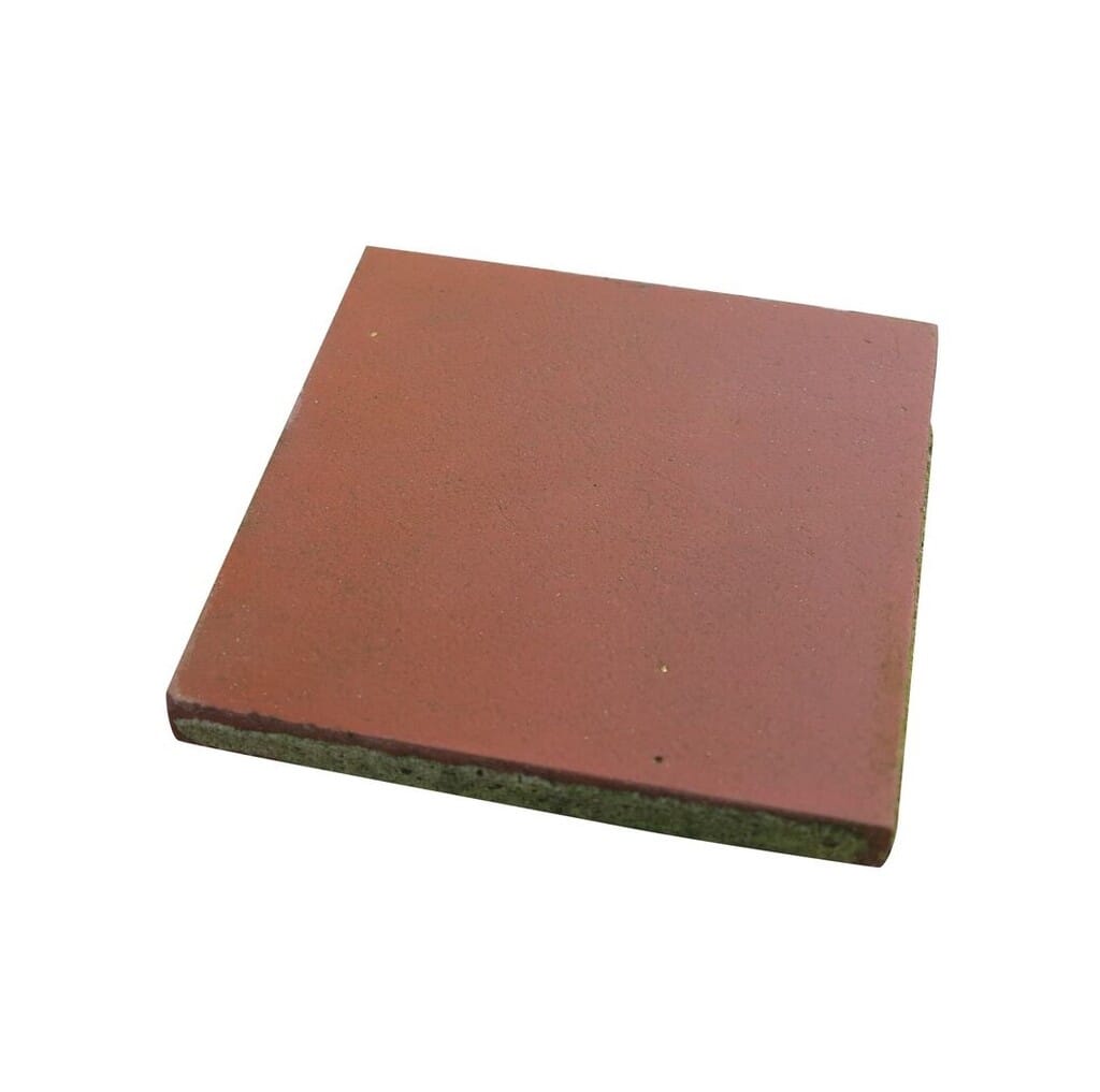 Reclaimed Vintage Encaustic Red Coloured Square Floor Tiles - 8704j