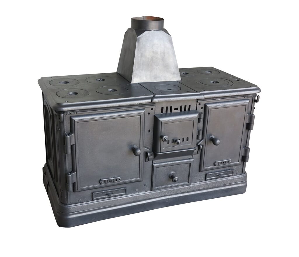Antique Cast Iron Blenheim Wood or Coal Kitchen Cooking Range - 8287
