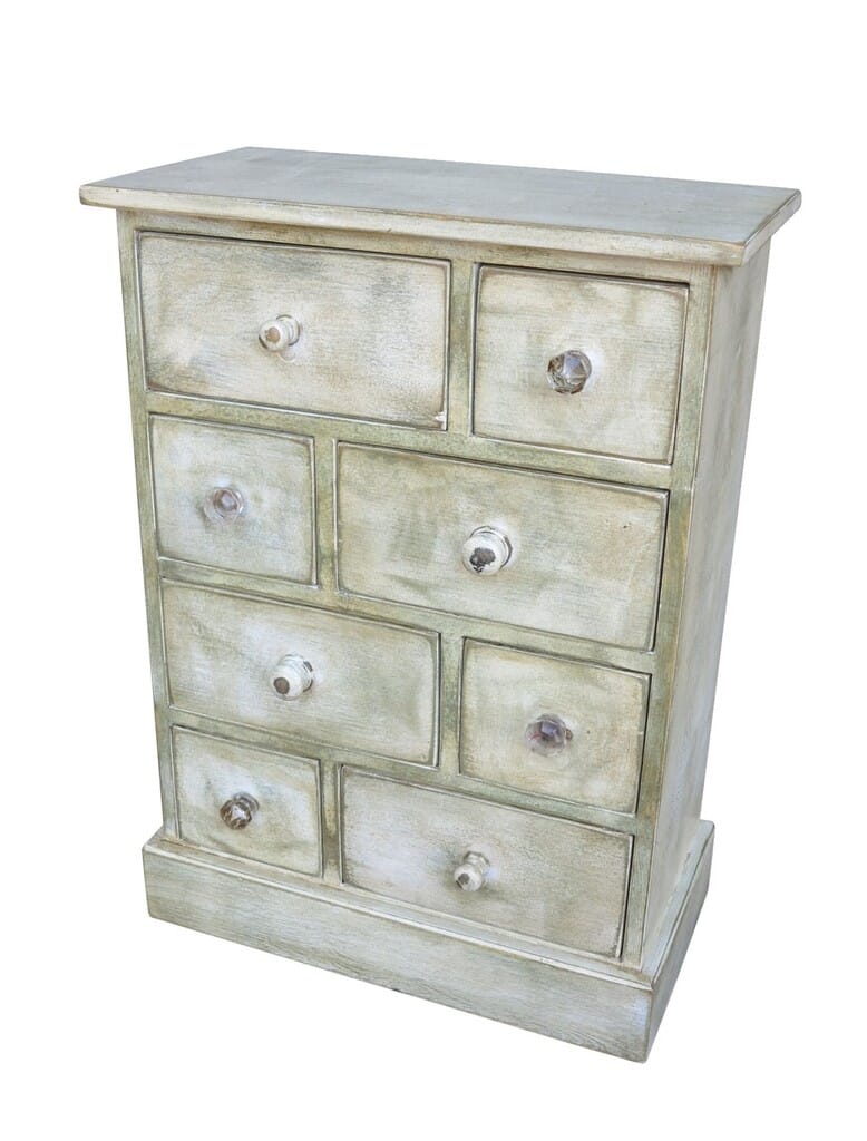 Antique Apothecary Cabinet With 8 Drawers - 8984