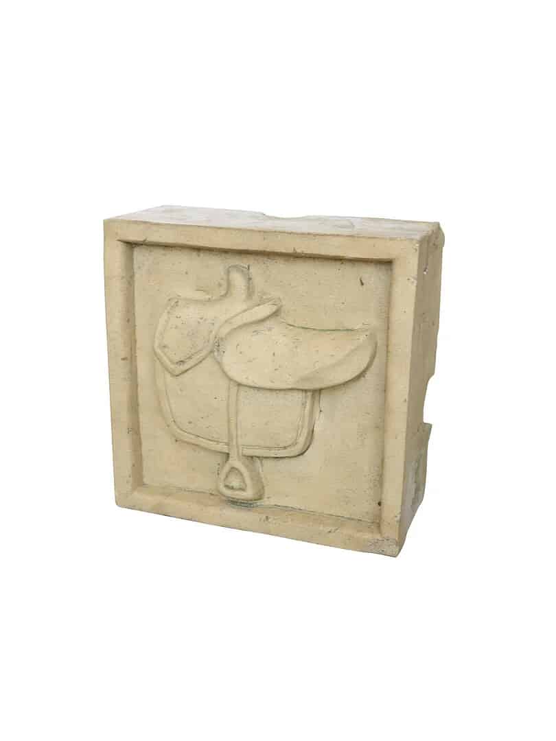 Antique Buff Terracotta Decorative Saddle Wall Plaque
