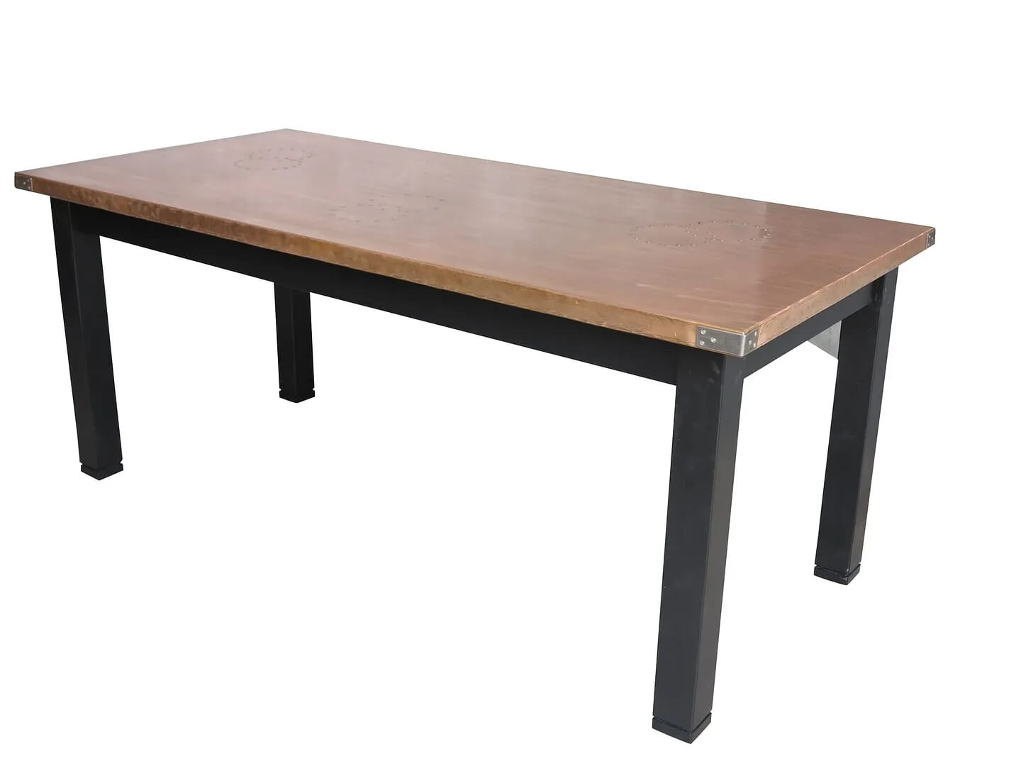 Handmade Copper Top Indoor Or Outdoor Garden Table - 8999