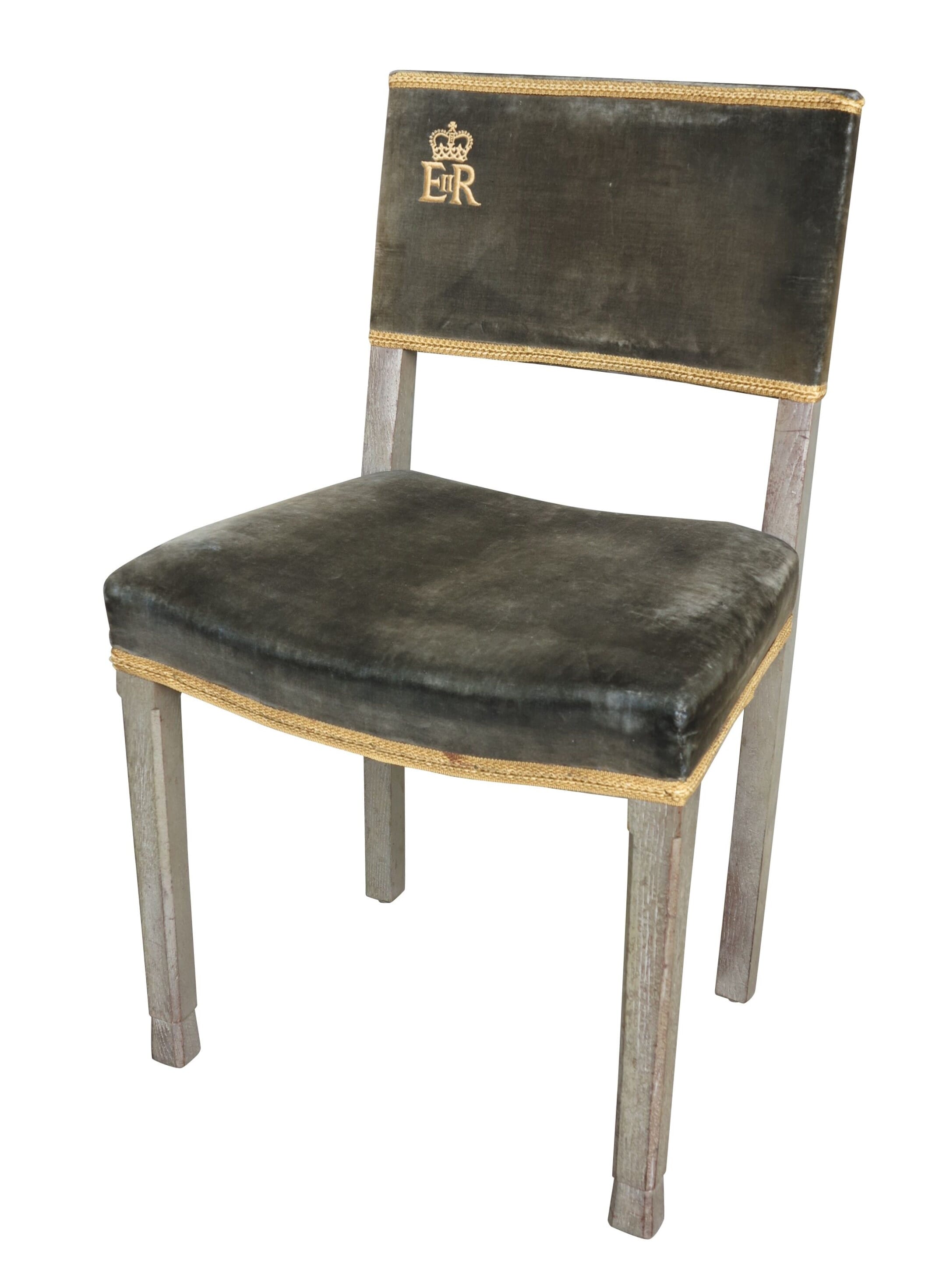 Original Elizabeth II Limed Oak Coronation Chair 1953 - 9030