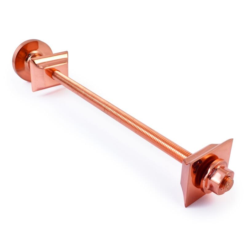 Luxury Polished Copper Cast Iron Radiator Wall Stay - Wsluxpc