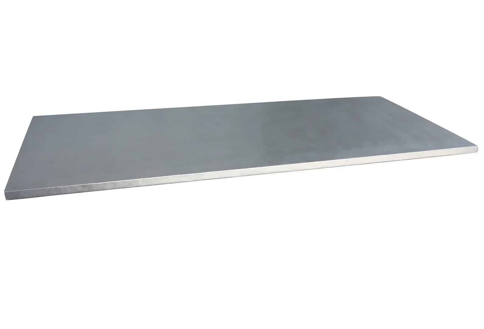 Handmade Matt Zinc Table Top Only
