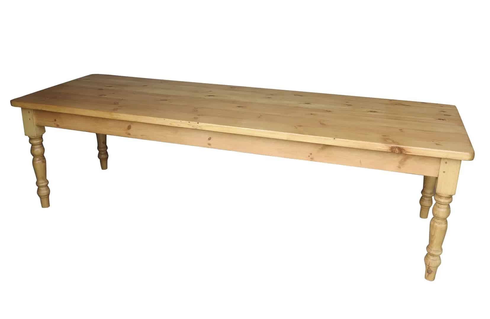 Bespoke Reclaimed Pine Farmhouse Kitchen Table