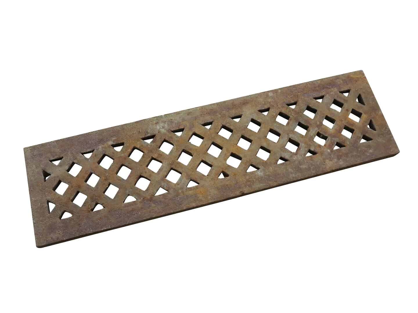 Antique Victorian Genuine Cast Iron Floor Grille / Grid