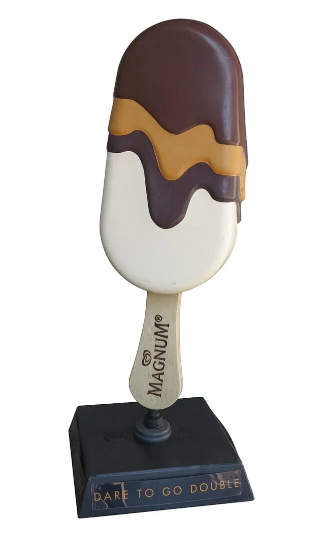 Vintage Magnum Double Ice Cream Free Standing Sign - 9011