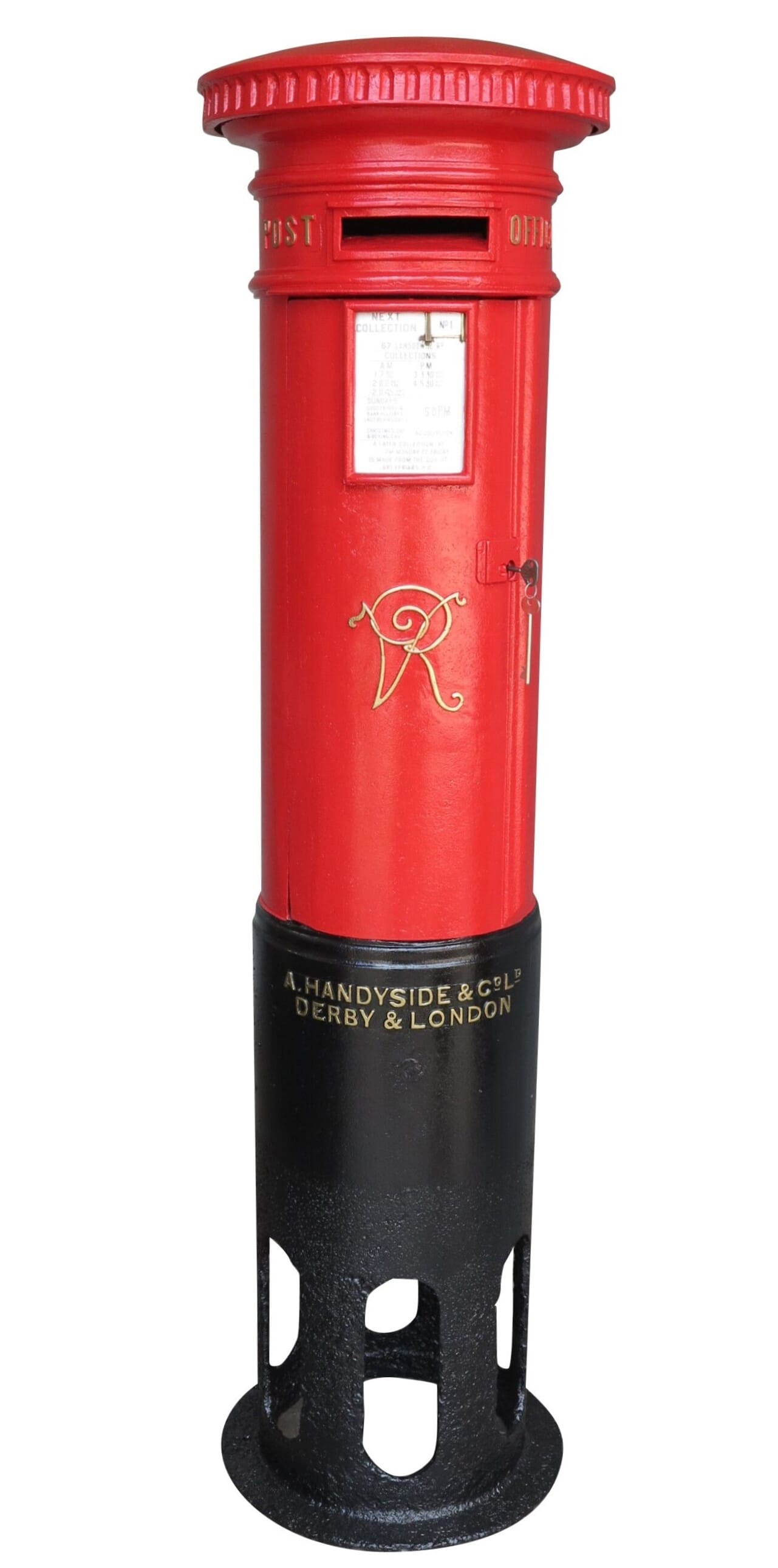 Original Antique Rare Queen Victoria Red Pillar Box - 9027