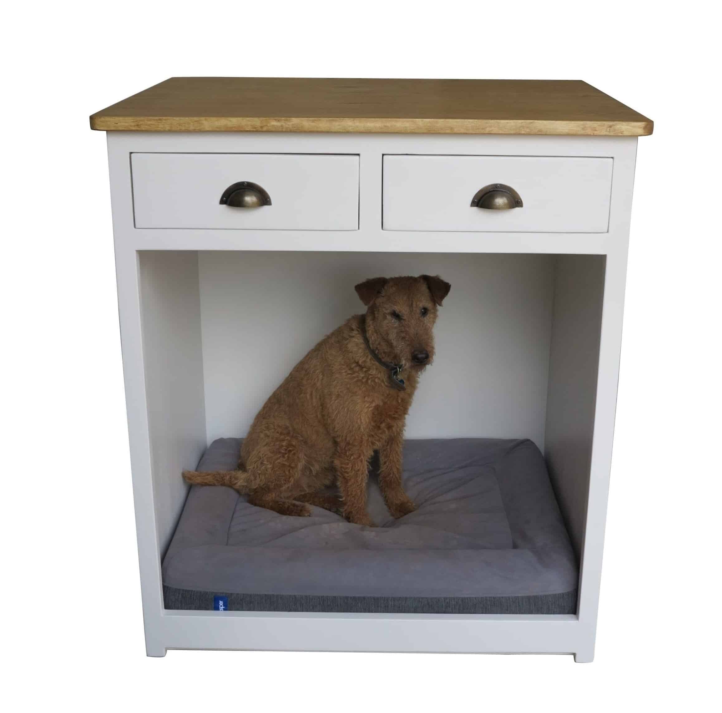 Bespoke Wooden Cupboard Unit With Space For Dog Bed