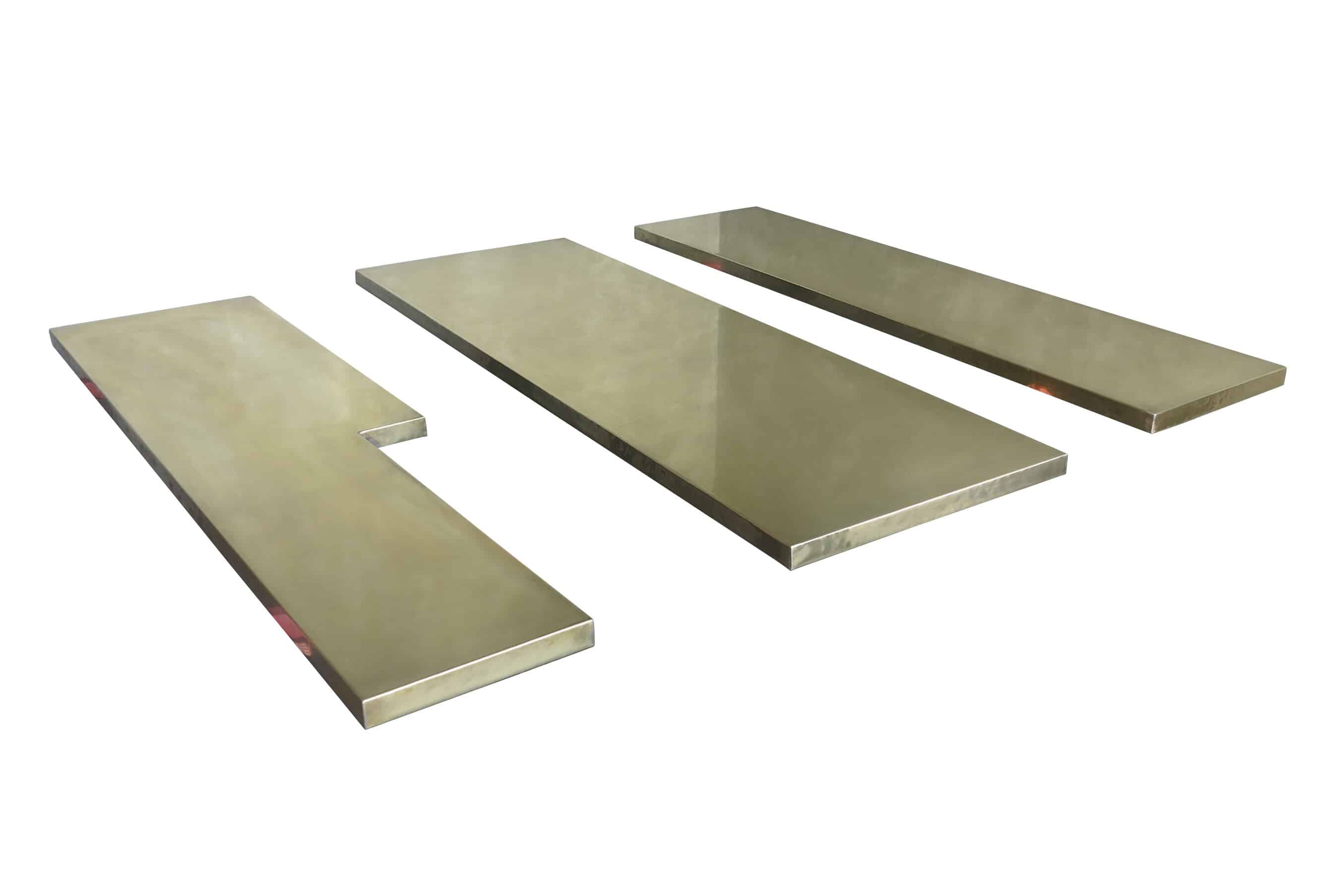 Bespoke Matt Brass Kitchen / Bar Worktops