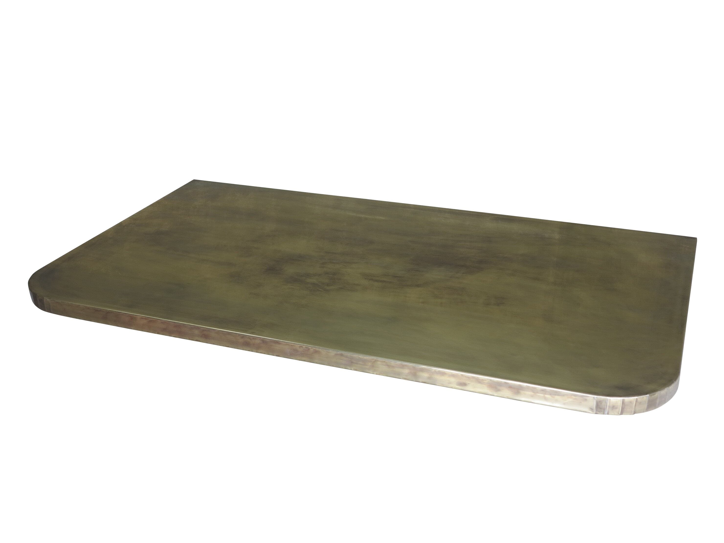 Bespoke Antiqued Brass Kitchen / Bar Worktop - D1609