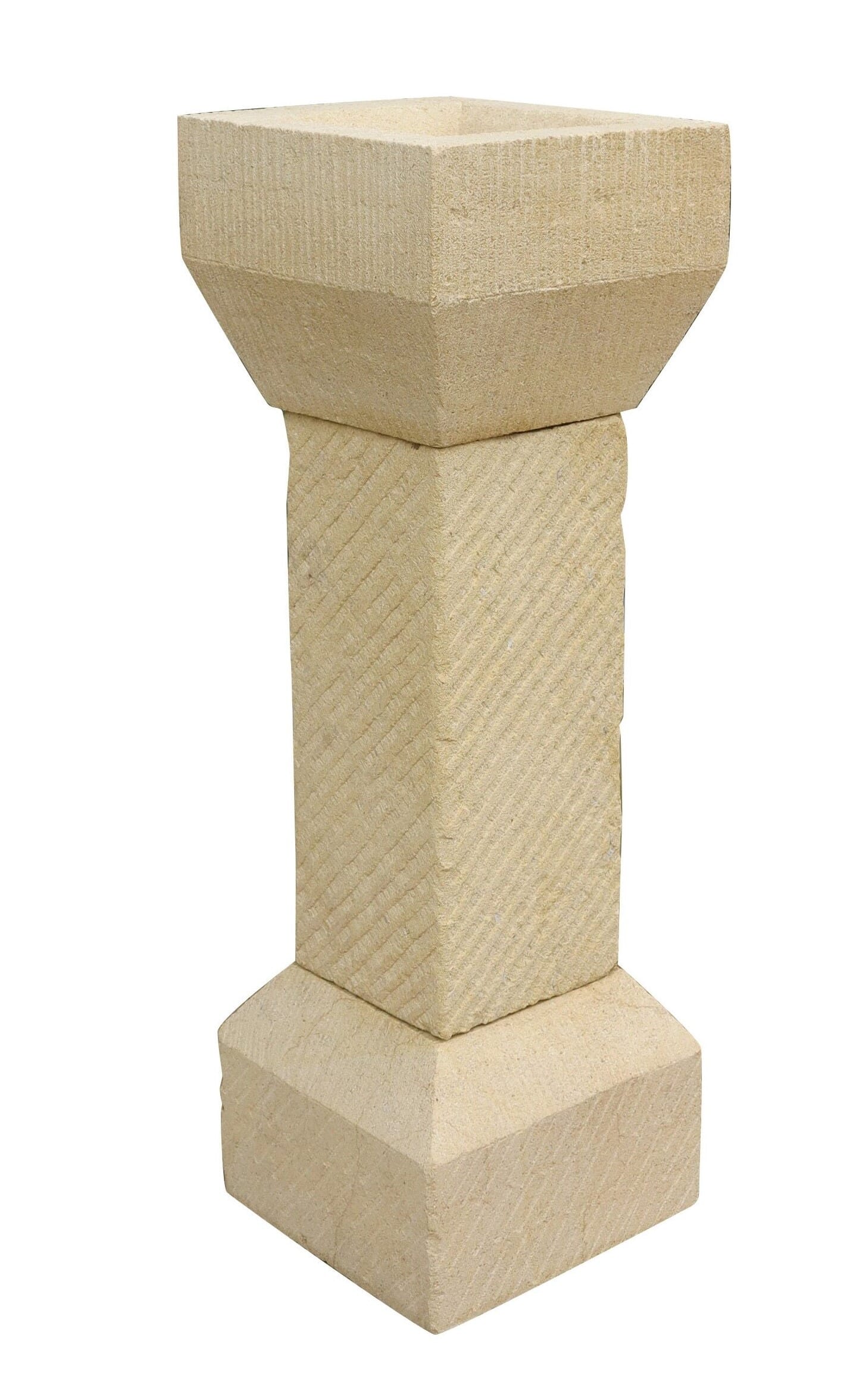 Garden Hand Carved Solid Limestone Bird Bath - 9020