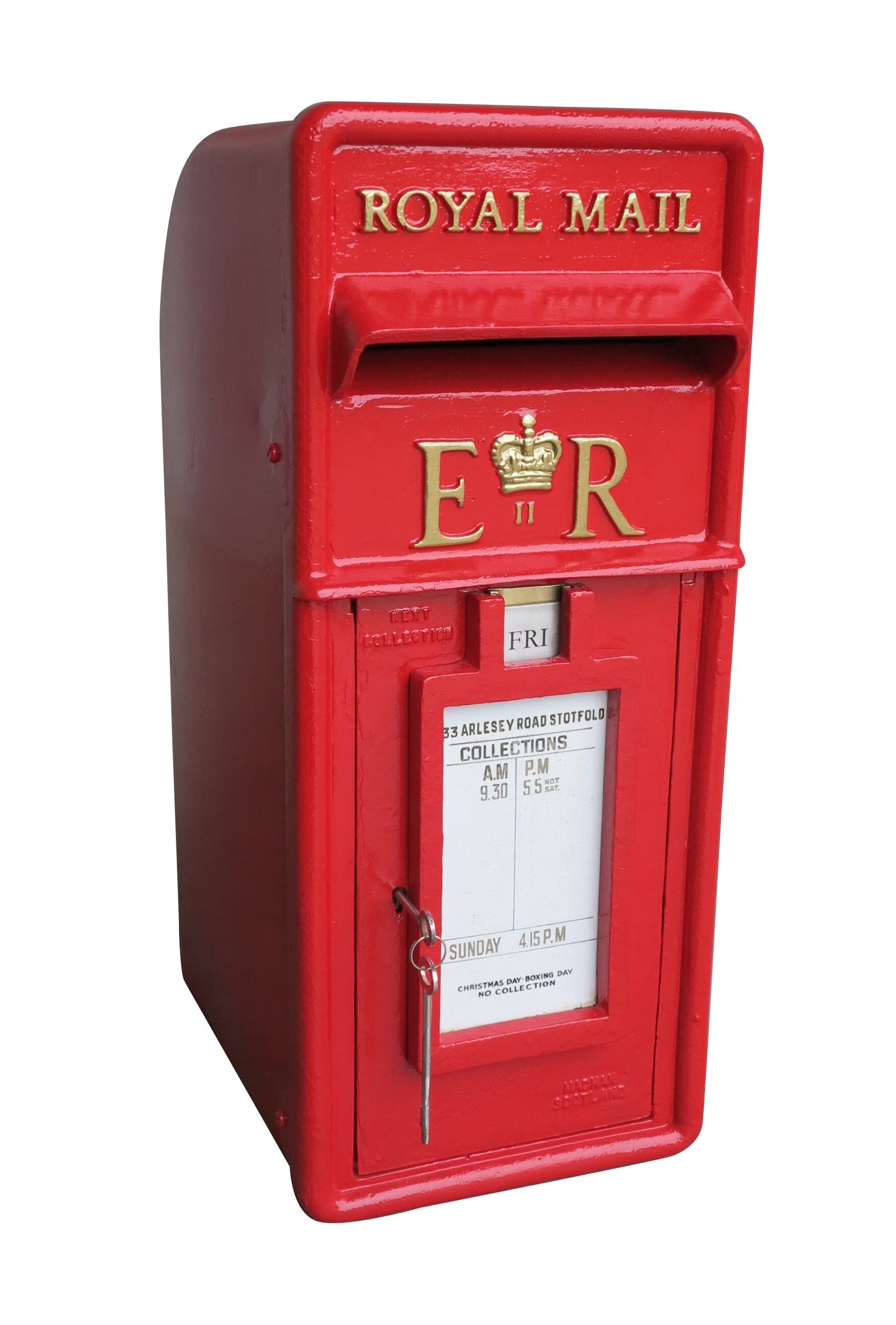 Cast Iron Original Royal Mail ER II Post Box - 8905