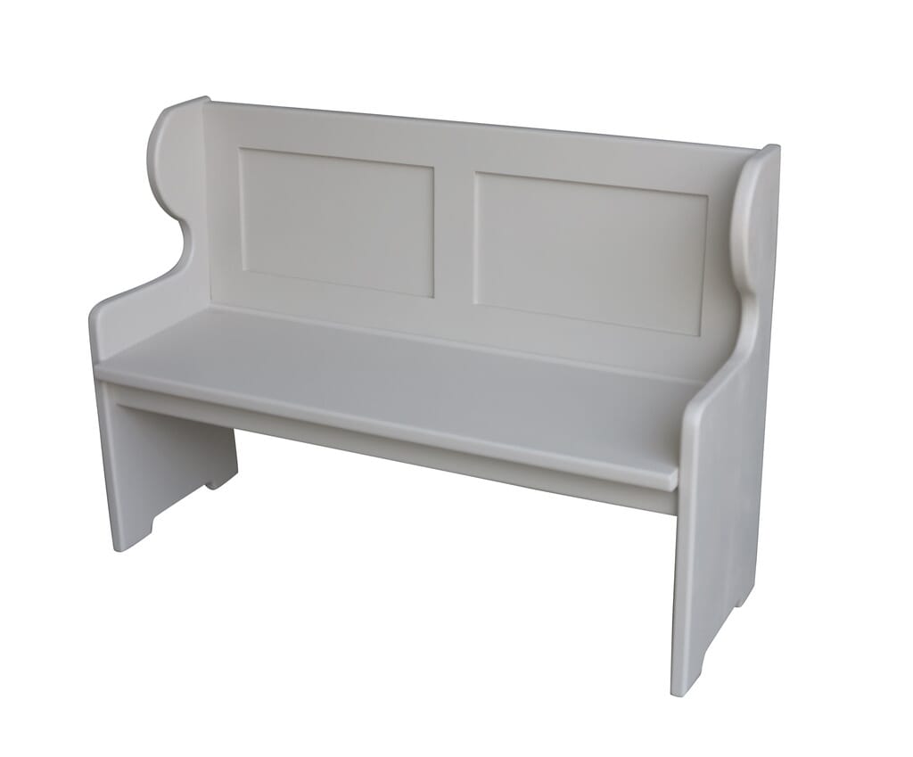 Bespoke Handmade Old Pine Painted Pew - D1387