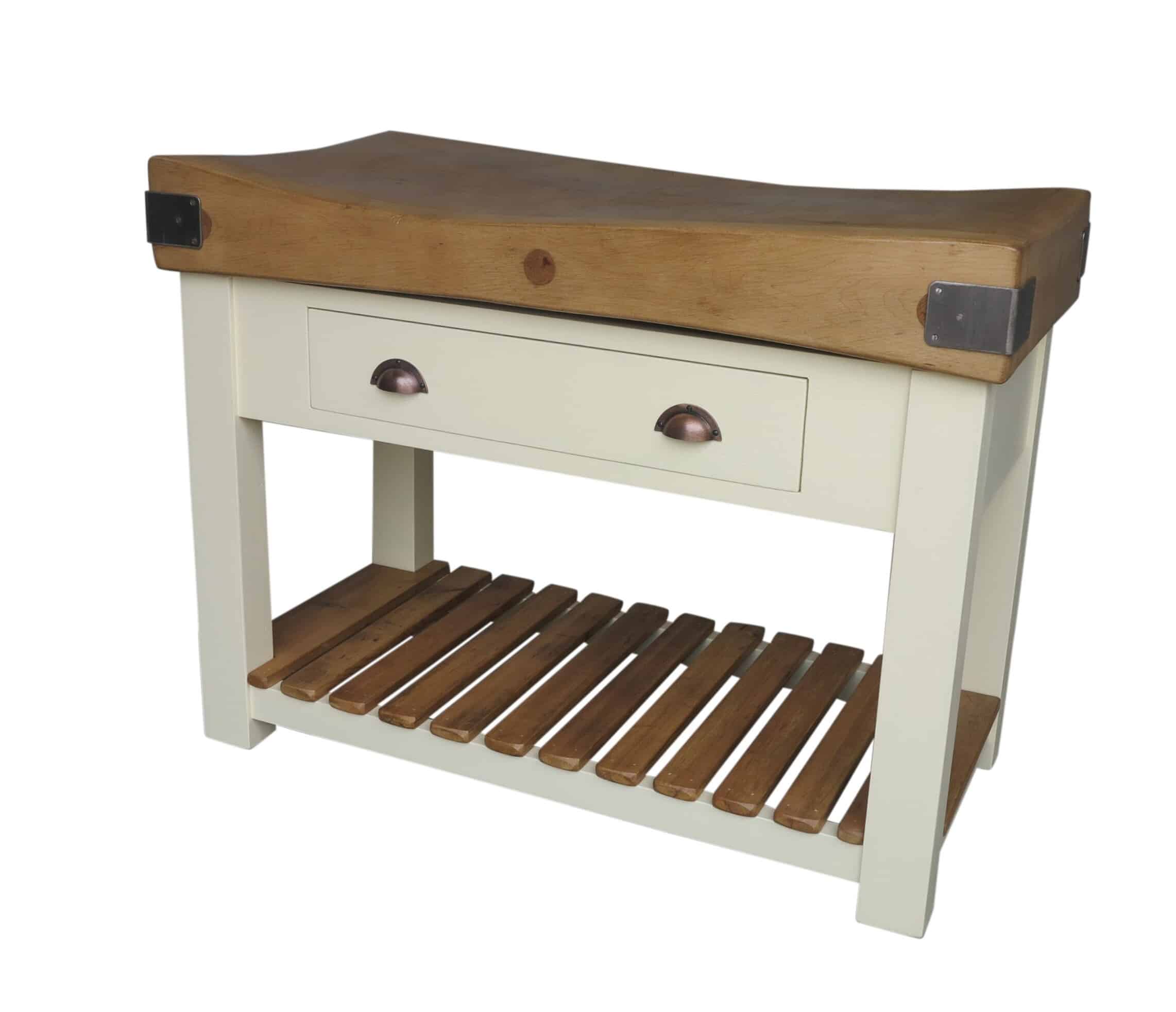Original Butchers Block Top on Bespoke Base