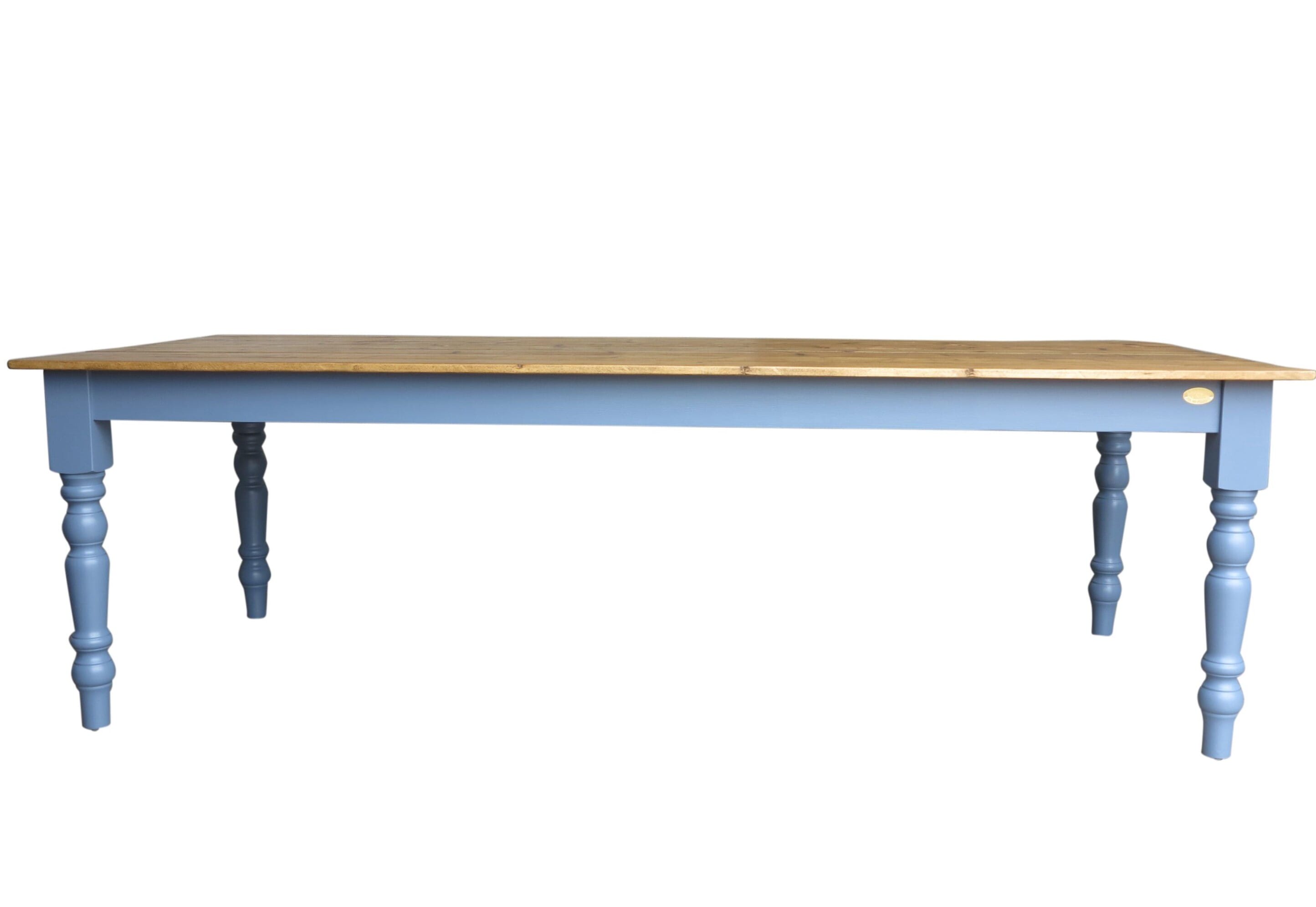 Large Bespoke Reclaimed Pine Floorboard Top Table - D1613