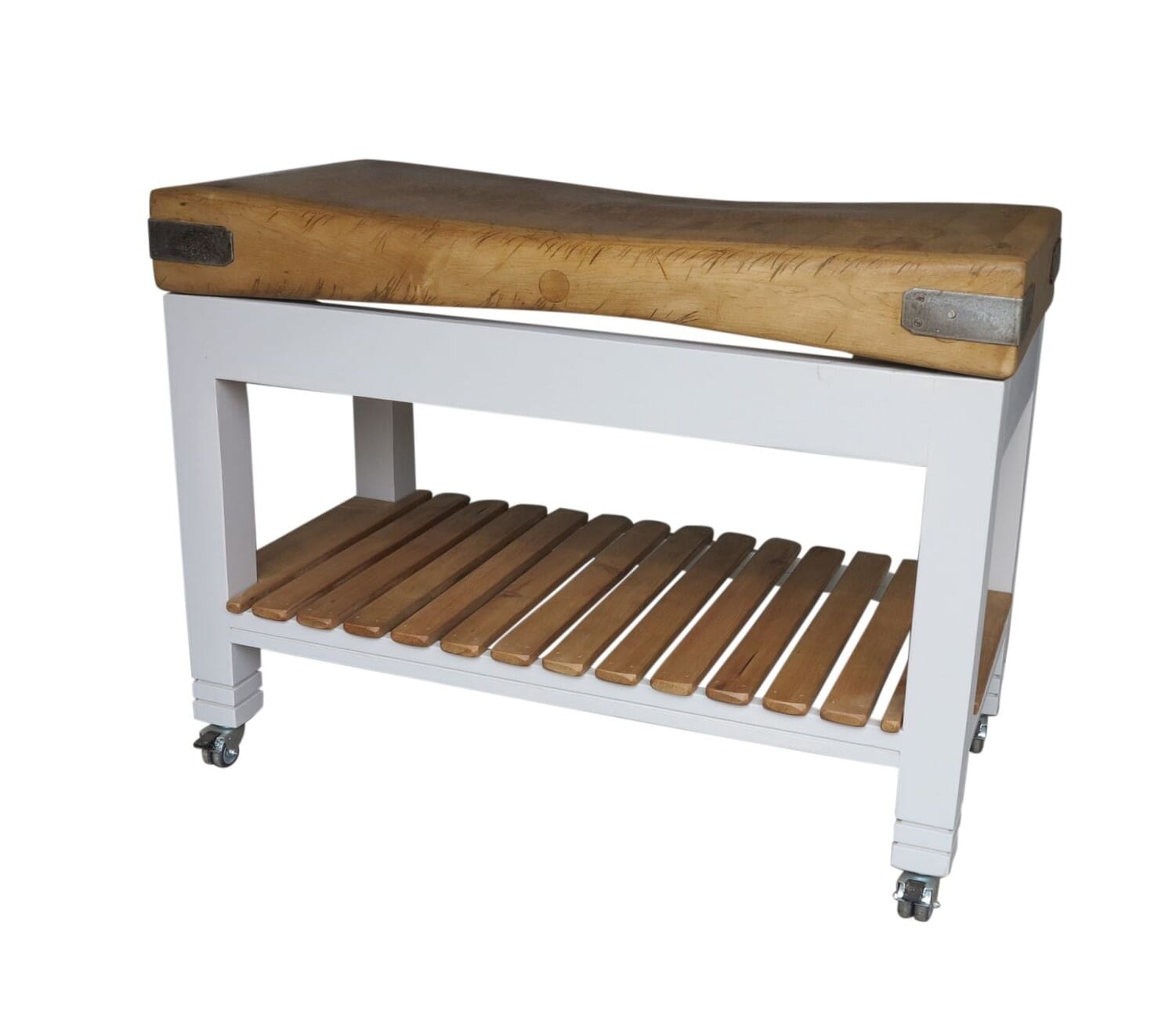 Original Maple Butchers Block Top On Base with Castors - 9013