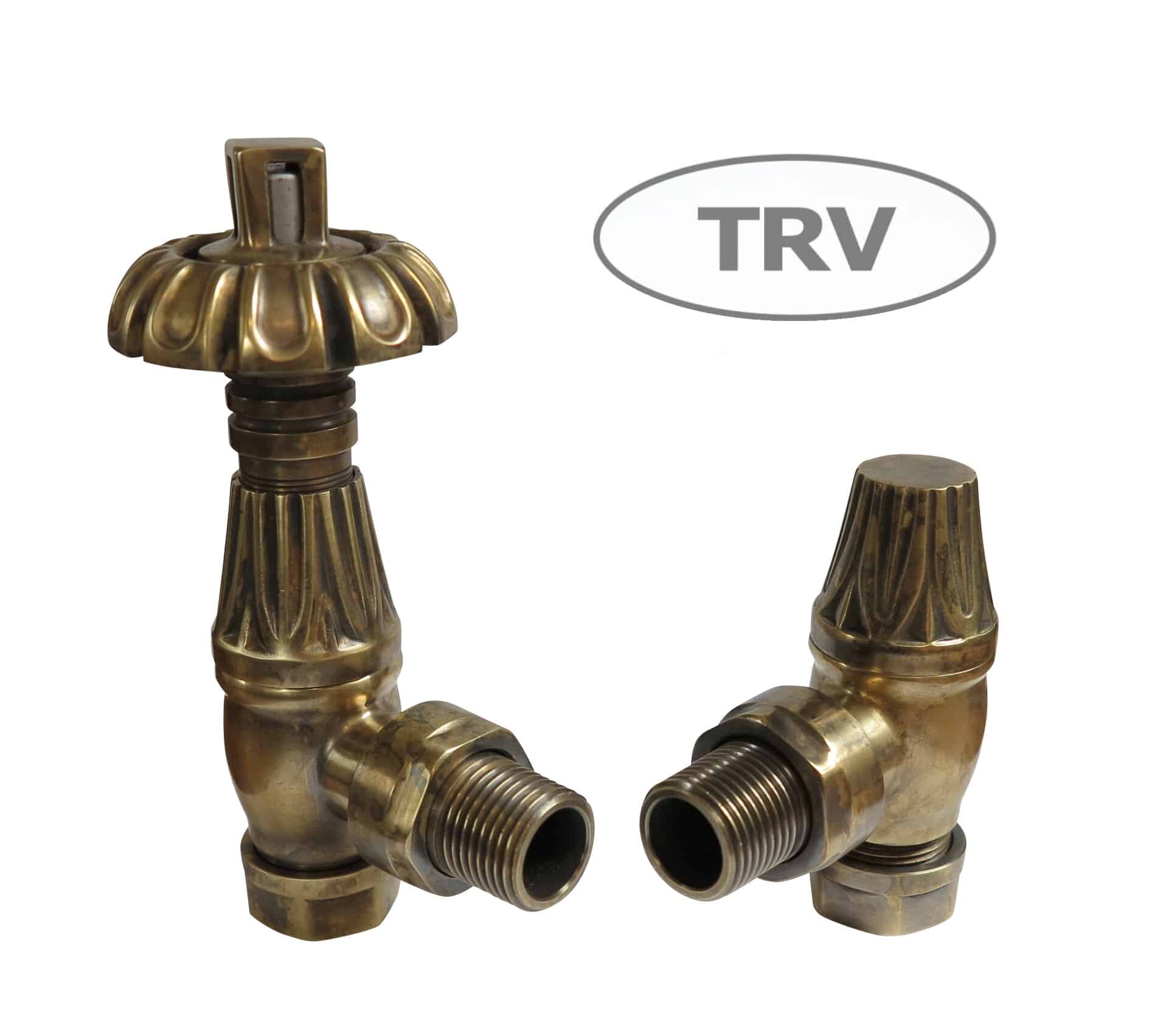 Antique Brass Tulip Cast Iron Radiator Valves
