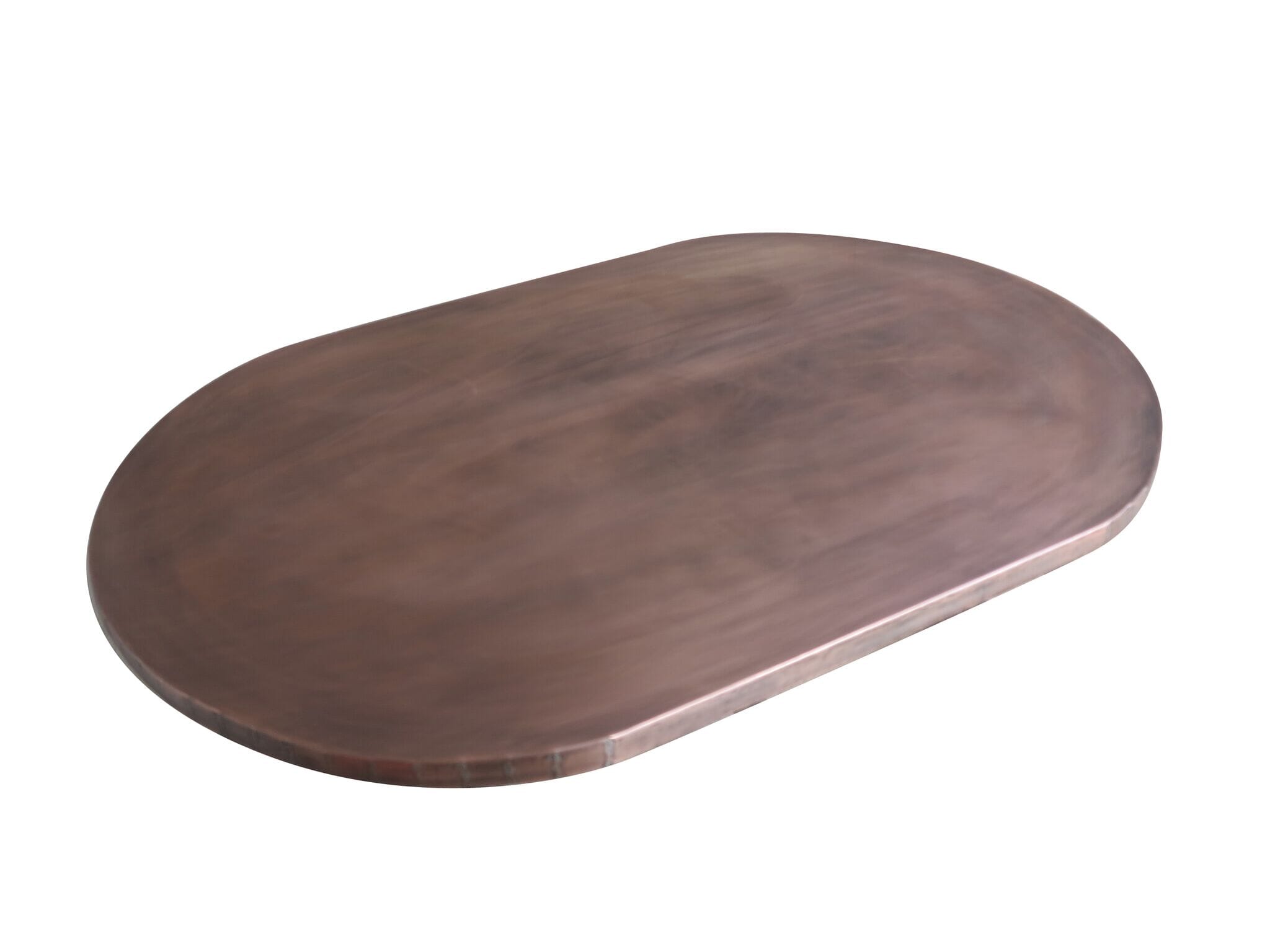 Bespoke Antiqued Copper Oval Table Top - D1620