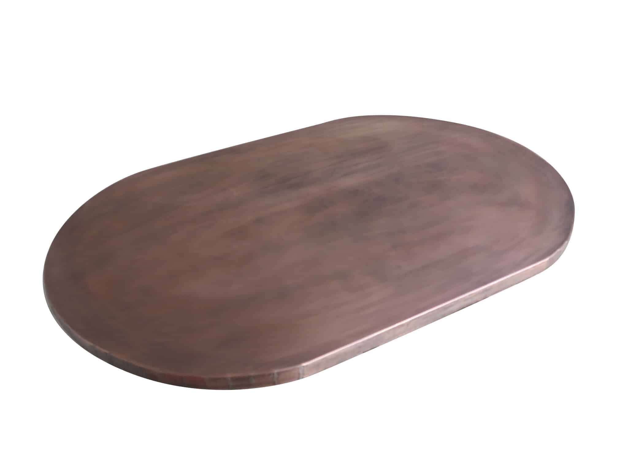 Bespoke Antiqued Copper Oval Table Top