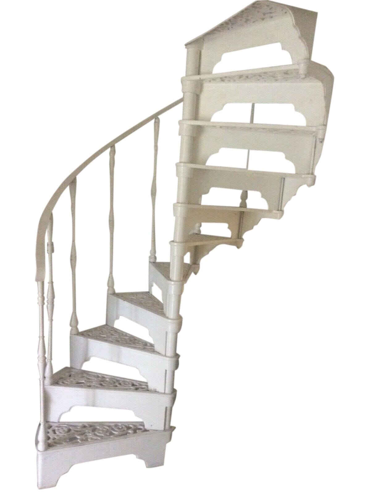 Cream Cast Iron Spiral Staircase - 9051