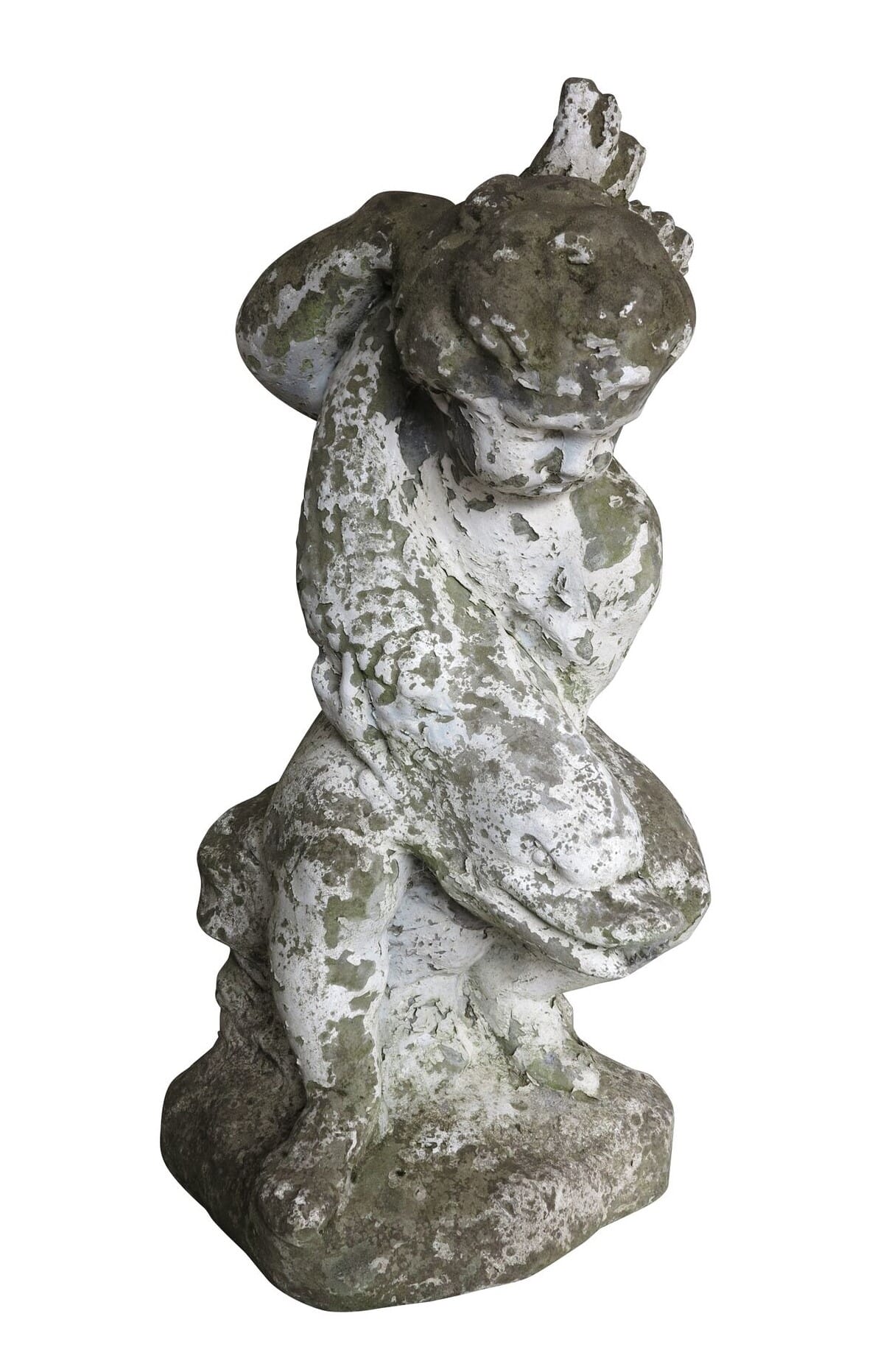 Reclaimed Vintage Garden Fish & Boy Water Feature - 9064