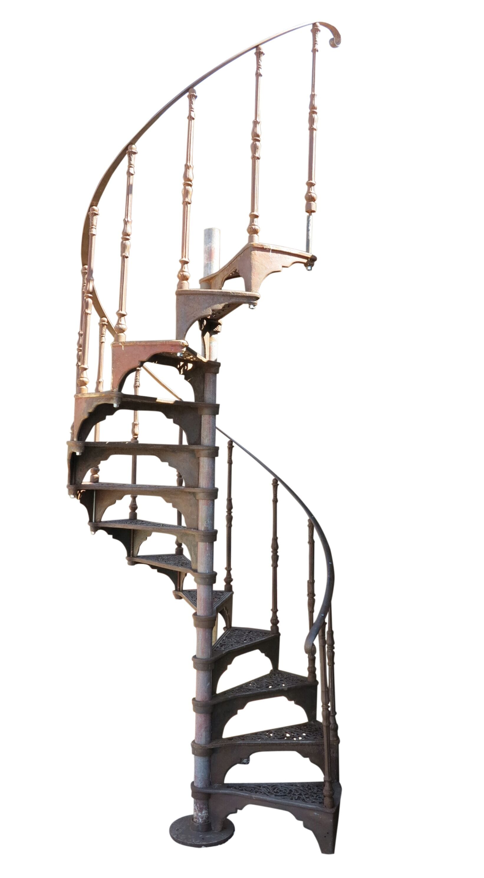 Industrial Cast Iron Spiral Staircase - 9057