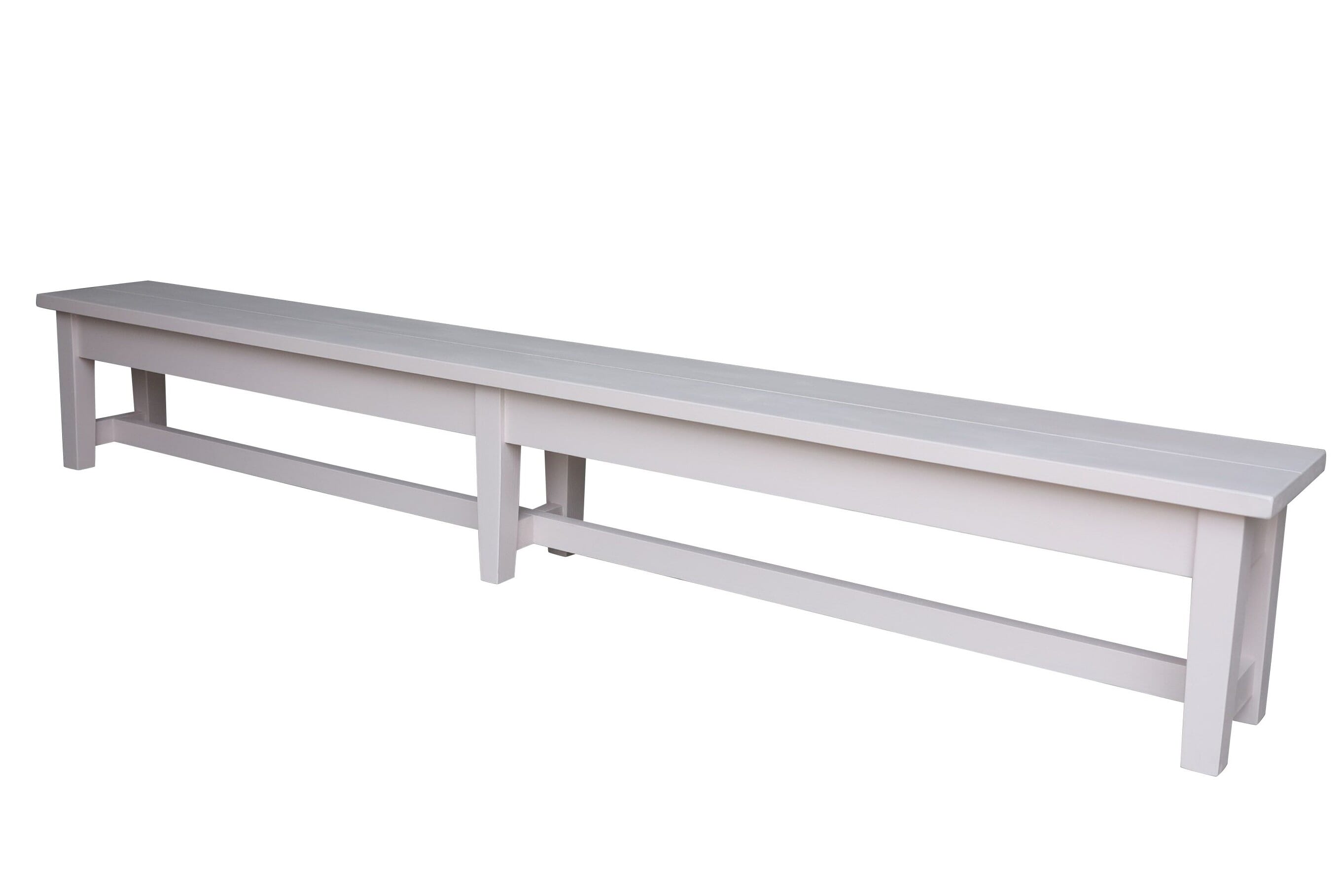 Bespoke Painted Reclaimed Pine Plank Top Bench - D1622