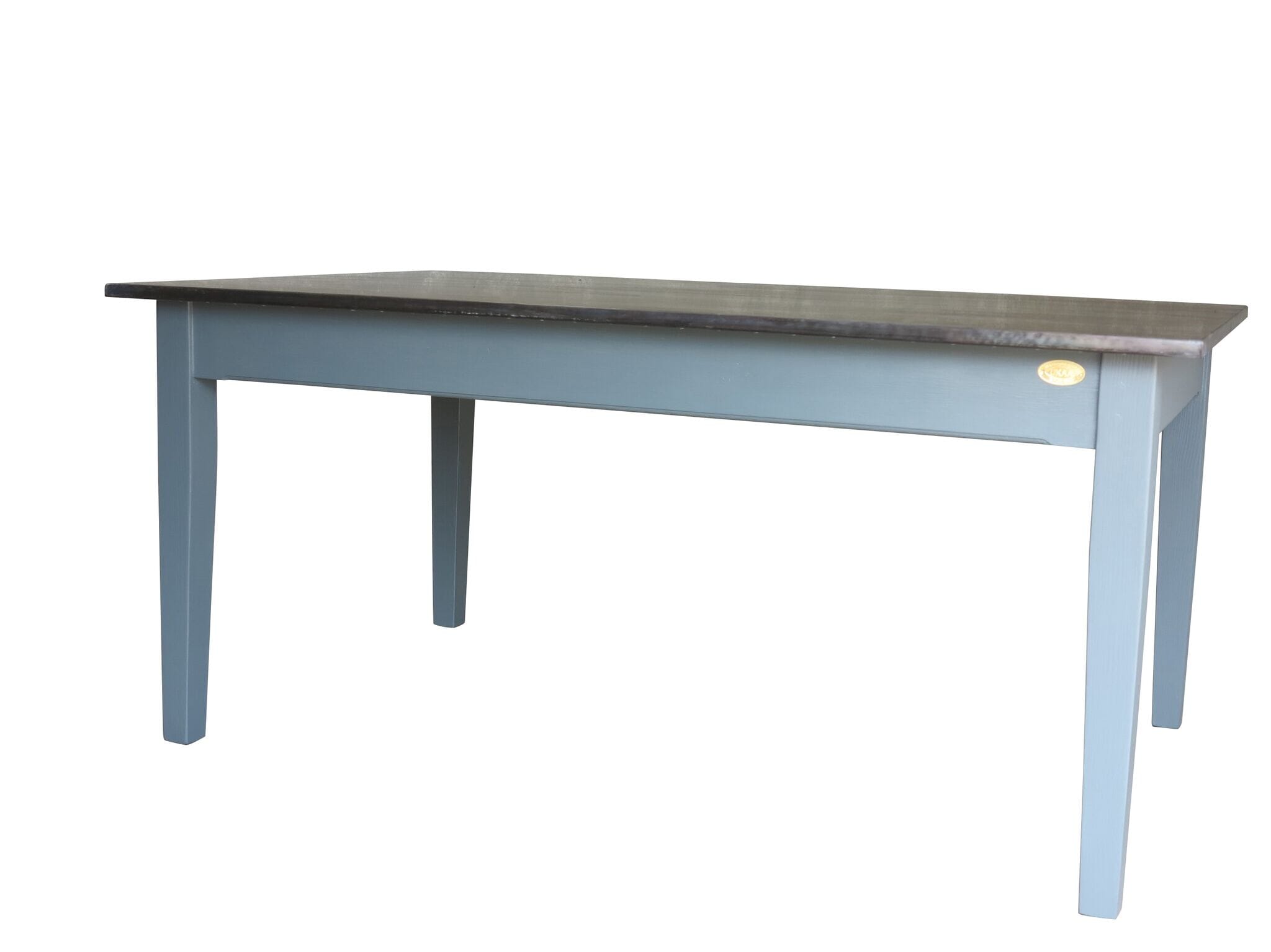 Handmade Antiqued Zinc Top Dining Table - D1623