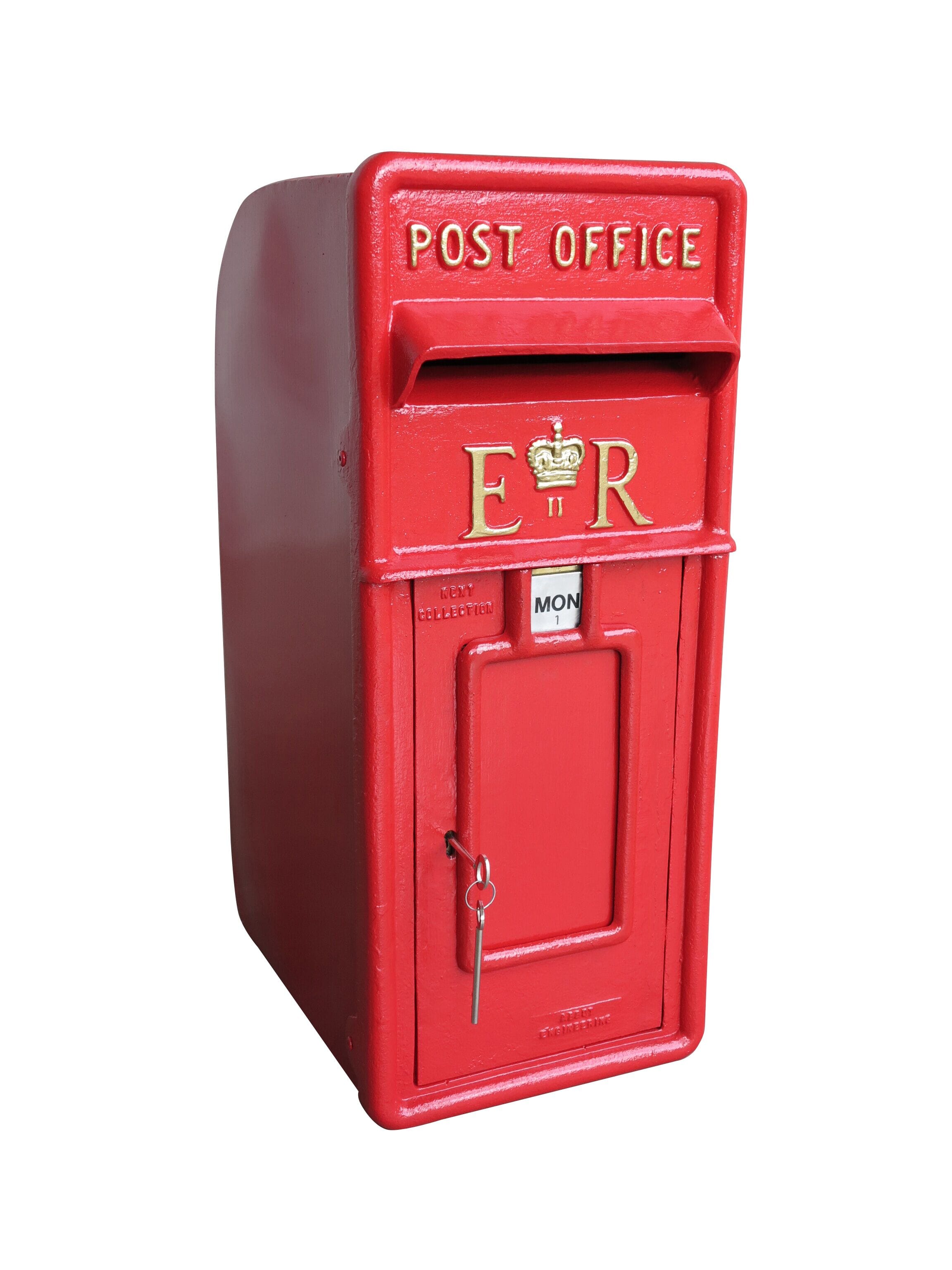 Cast Iron Original Post Office ER II Post Box - 8917